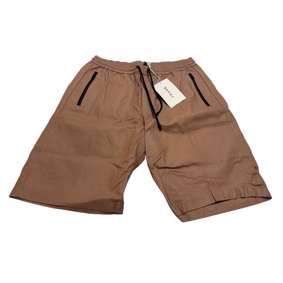 9-50 FRAME Men's Leather Short Brick Large